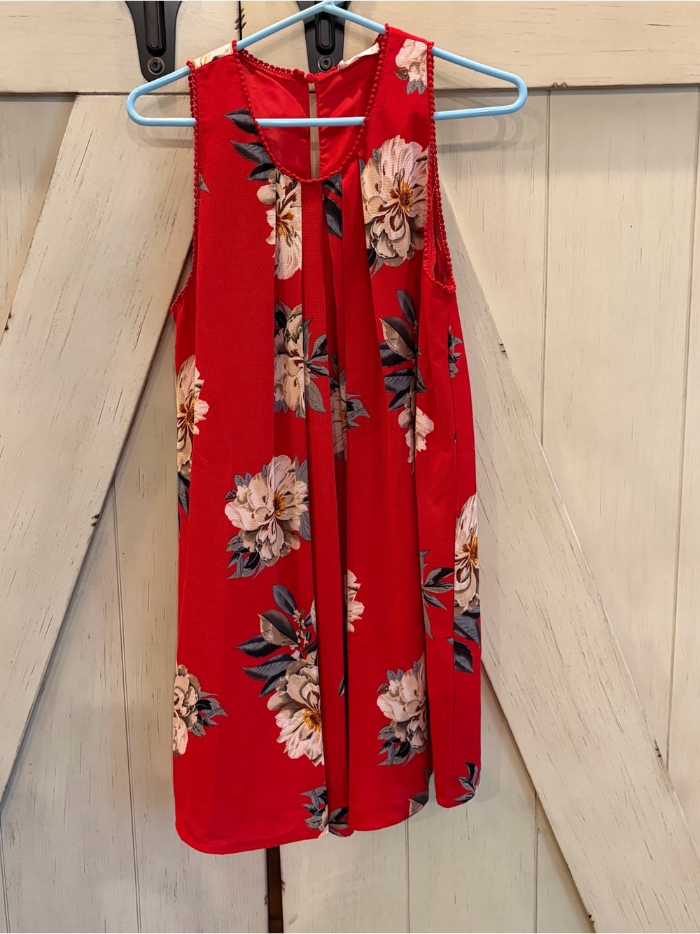 Altar'd State Red Floral Dress Size Medium
